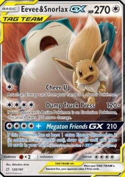 Eevee & Snorlax GX  (TEU 120)