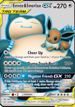 Eevee & Snorlax GX  (TEU 171)