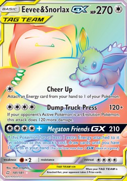 Eevee & Snorlax GX  (TEU 191)