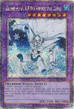 Elemental HERO Absolute Zero (V.2 - Quarter Century Secret Rare)