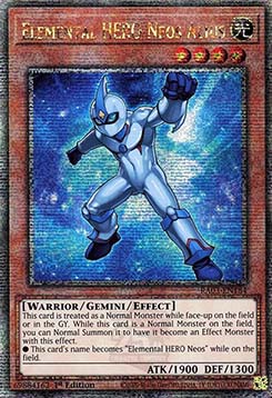 Elemental HERO Neos Alius (V.2 - Quarter Century Secret Rare)