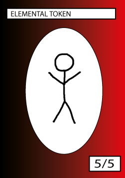 Elemental Token (Black and Red 5/5)