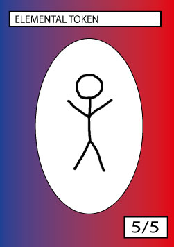 Elemental Token (Blue and Red 5/5)