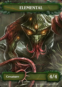 Elemental Token (Green 4/4) (V.2)
