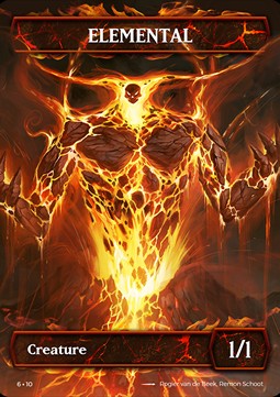 Elemental Token (Red 1/1) (V.2)