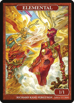 Elemental Token (Red 1/1)