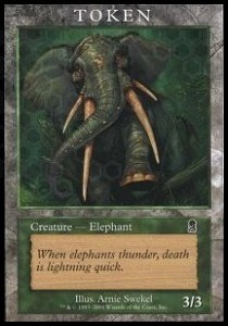Elephant Token (Green 3/3) (V.2)
