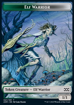 Elf Warrior Token (GW 1/1) // Plant Token (G 0/1)