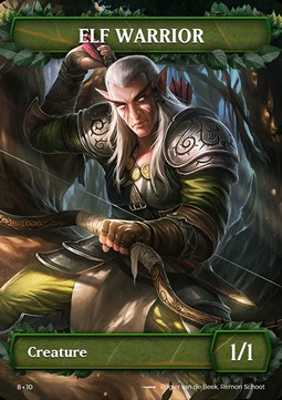 Elf Warrior Token (Green 1/1) (V.2)