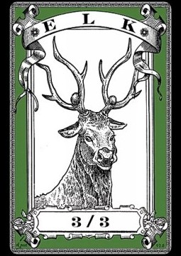 Elk Token (Green 3/3)