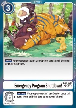 Emergency Program Shutdown! (EX1-072)