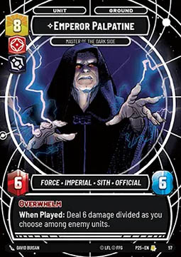 Emperor Palpatine, Master of the Dark Side (V.1)