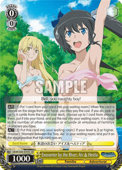 Encounter by the River, Ais & Hestia (V.2 - Super Rare)