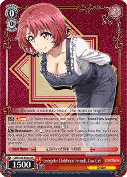 Energetic Childhood Friend, Cow Girl (V.1 - Double Rare)