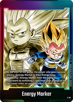 Energy Marker (Vegeta (Mini) DA - E38) [Fusion World] (V.1 - Token )