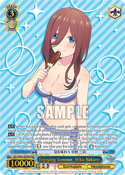 Enjoying Summer, Miku Nakano (V.2 - Feature Rare)