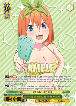 Enjoying Summer, Yotsuba Nakano (V.2 - Feature Rare)