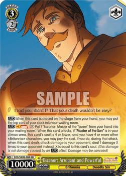 Escanor: Arrogant and Powerful (V.1 - Double Rare)