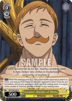 Escanor: Wielder of Rhitta (V.1 - Rare)