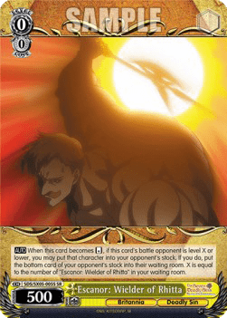 Escanor: Wielder of Rhitta (V.2 - Super Rare)