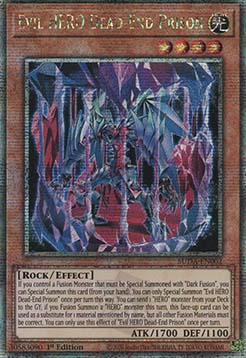Evil HERO Dead-End Prison (V.2 - Quarter Century Secret Rare)