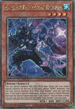 Evil HERO Toxic Bubble (V.2 - Quarter Century Secret Rare)
