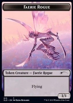 Faerie Rogue Token (Black 1/1) (V.1)