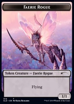 Faerie Rogue Token (Black 1/1) (V.2)