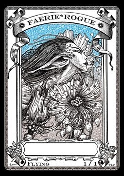 Faerie Rogue Token (Blue and Black 1/1) (V.1)