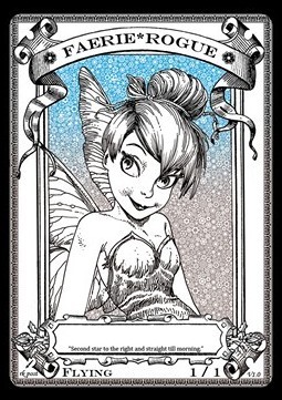 Faerie Rogue Token (Blue and Black 1/1) (V.2)