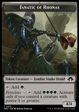 Fanatic of Rhonas Token (B 4/4) // Energy Reserve
