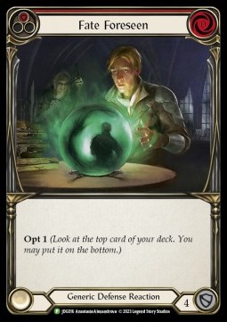 Fate Foreseen (Red) (Cold Foil)