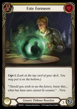 Fate Foreseen (Yellow) (Rainbow Foil)