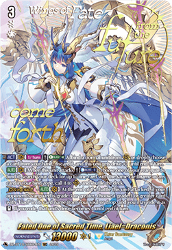 Fated One of Sacred Time, Liael=Draconis [D-Format] (V.3 - Secret Rare)