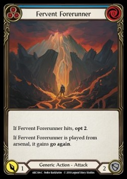 Fervent Forerunner (Blue) (Rainbow Foil)