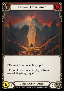 Fervent Forerunner (Red) (Rainbow Foil)