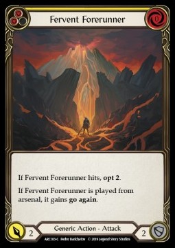 Fervent Forerunner (Yellow) (Rainbow Foil)