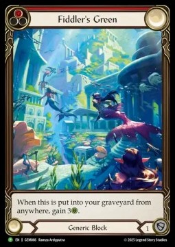 Fiddler's Green (Red) (Extended Art Rainbow Foil)
