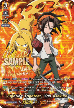 Fighting Together, Yoh Asakura [D Format] (V.4 - Super Special Rare)