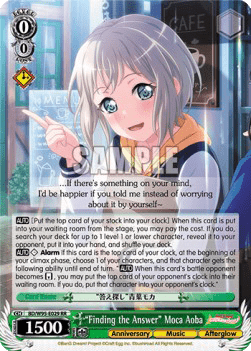 "Finding the Answer" Moca Aoba (V.1 - Double Rare)