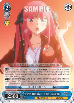 Firm Resolve, Nino Nakano (V.2 - Super Rare)