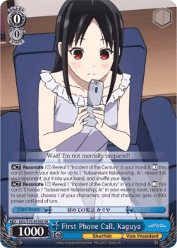 First Phone Call, Kaguya (V.2 - Super Rare)