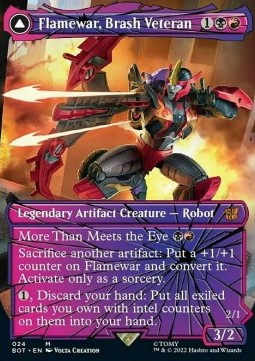 Flamewar, Brash Veteran // Flamewar, Streetwise Operative (V.2)
