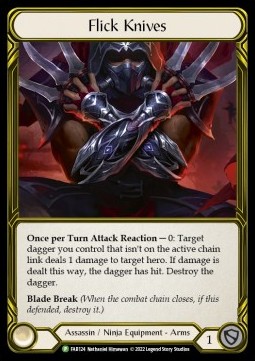Flick Knives (Cold Foil Golden)