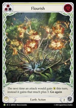 Flourish (Yellow) (Extended Art Rainbow Foil)