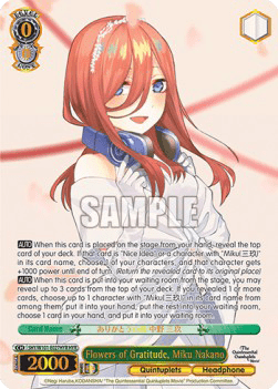 Flowers of Gratitude, Miku Nakano (V.2 - High Rare)