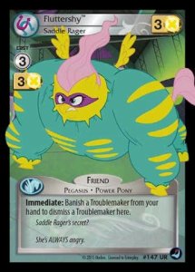 Fluttershy *Saddle Rager* (V.1 - Ultra Rare)