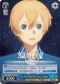 For the World He Loves, Eugeo (V.2 - Super Rare)