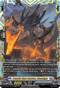 Frenetic Blaze Monster, Blaazelgas [D-Format] (V.2 - Double Frame Rare)
