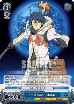 "Full Raid" Shiroe (V.2 - Super Rare)